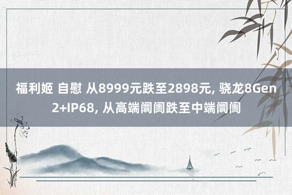 福利姬 自慰 从8999元跌至2898元， 骁龙8Gen2+IP68， 从高端阛阓跌至中端阛阓
