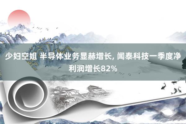少妇空姐 半导体业务显赫增长， 闻泰科技一季度净利润增长82%